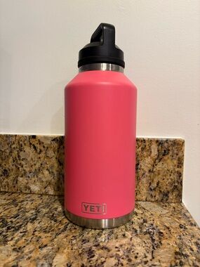 Yeti Pink Insulated Bottle with Black Lid